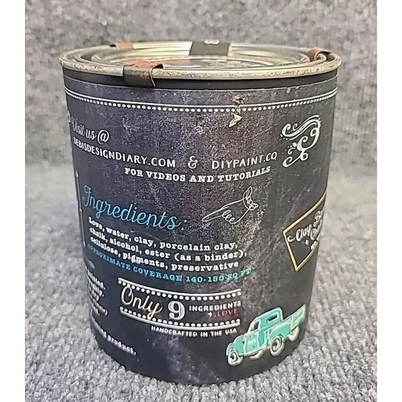 NEW Debi's Design Diary DIY Paint in Seaglass Blue 32 fl oz Chalk Paint Quart - Picture 4 of 4
